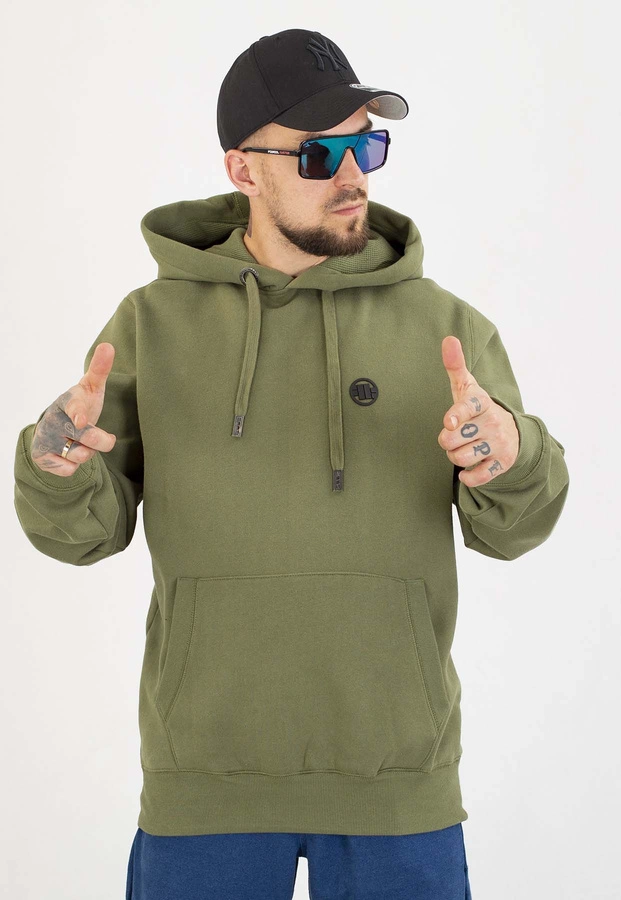 Bluza Pit Bull Z Kapturem Small Logo olive