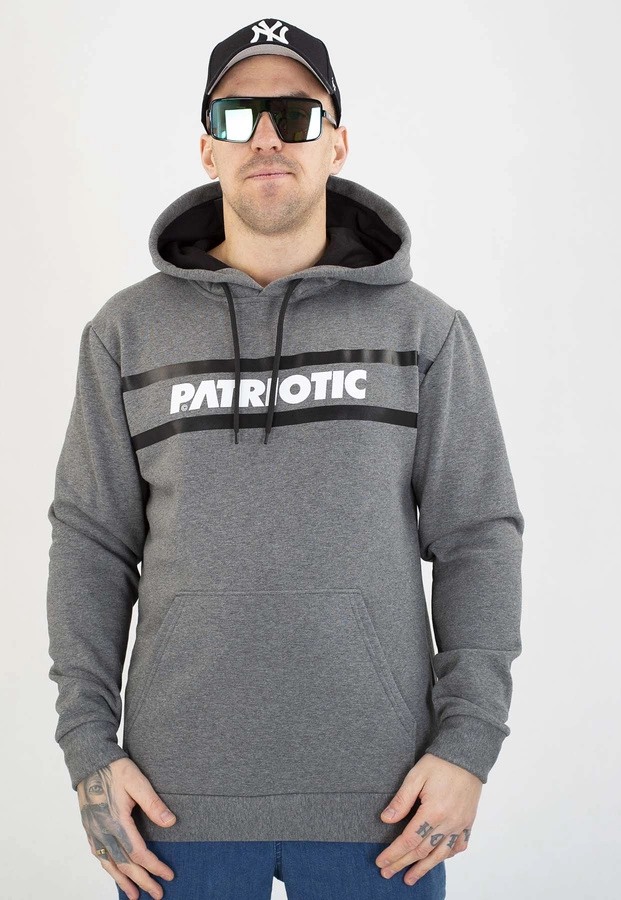 Bluza Patriotic Z Kapturem P New Line szara