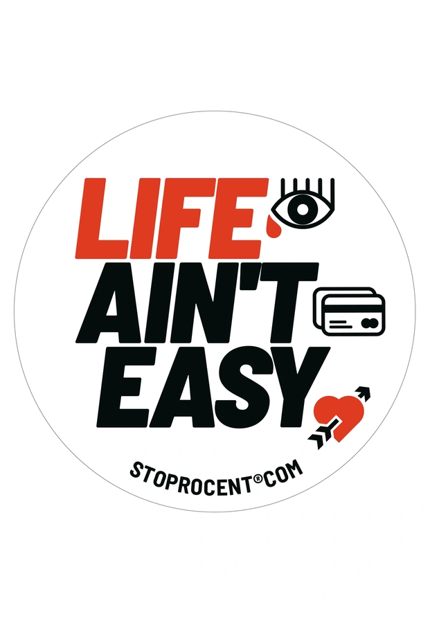 Wlepa Stoprocent Life biała