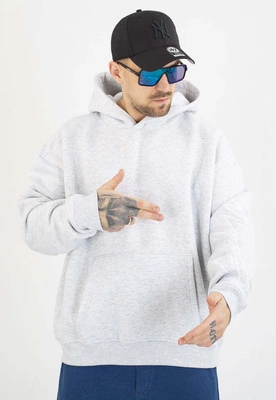 Bluza Jigga Wear Z Kapturem Baggy Written Tag szara