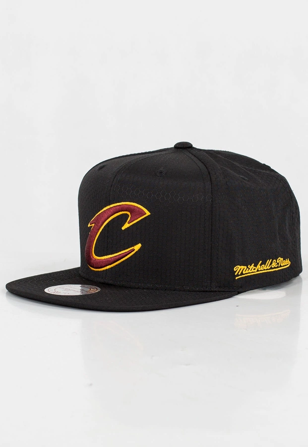 Czapka Snapback Mitchell & Ness NBA Black Riptop Honeycomb Cleveland Cavaliers