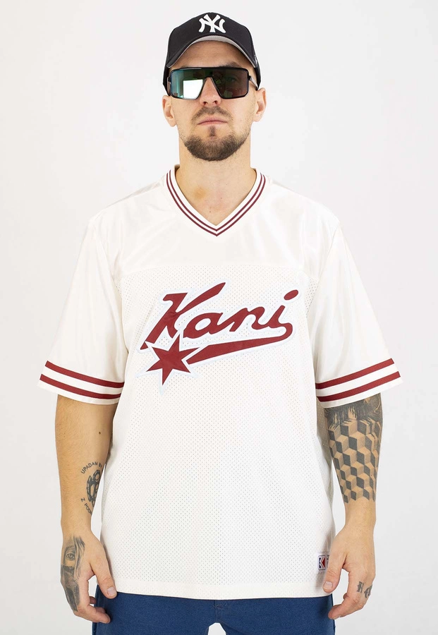 T-shirt Karl Kani Varsity Star Football Jersey PD00007554 beżowy