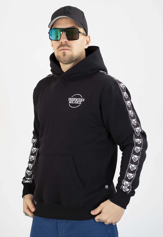 Bluza Środowisko Miejskie Z Kapturem Classic Lampas czarna