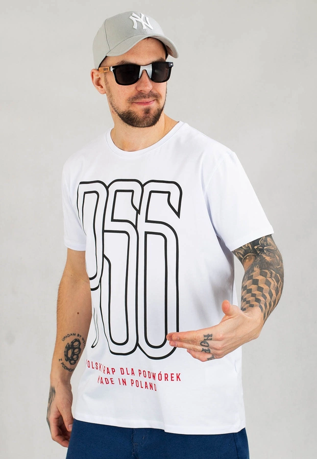 T-shirt Dudek P56 Logo biały