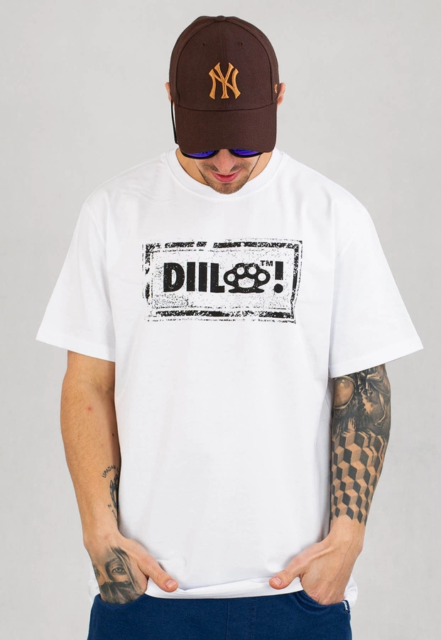 T-shirt Diil Damage biały