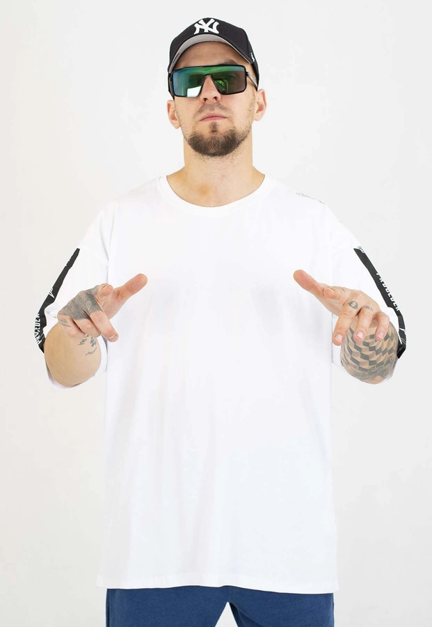 T-shirt Chada Proceder Oversize Tape biały