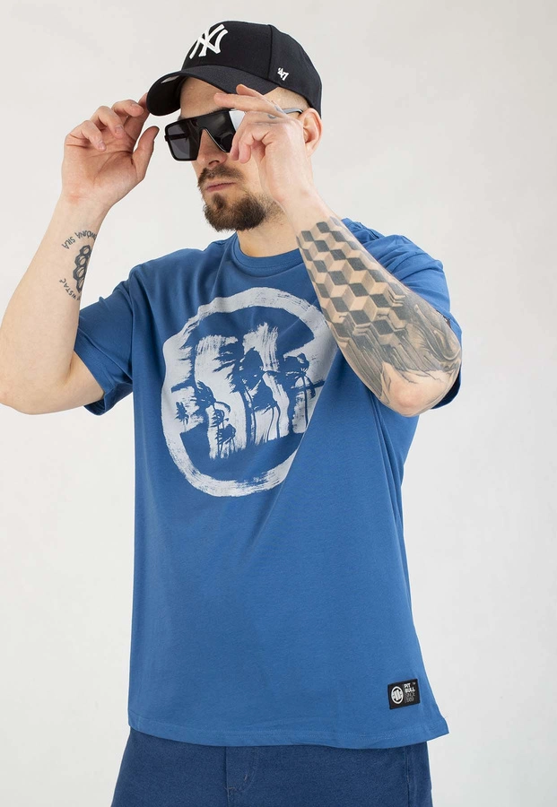 T-shirt Pit Bull Logo Palms 170 shade blue