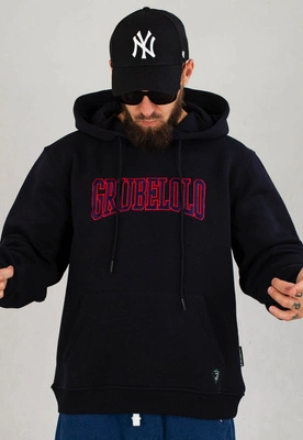 Bluza Grube Lolo Z Kapturem Writing granatowa