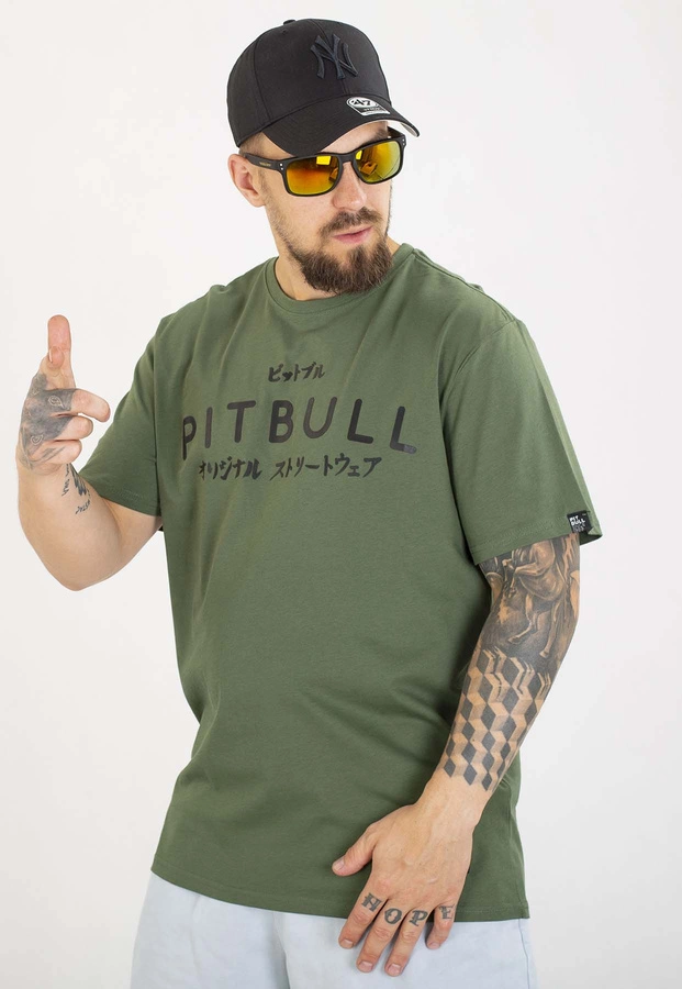 T-shirt Pit Bull Mt.Fuji 170 sage green