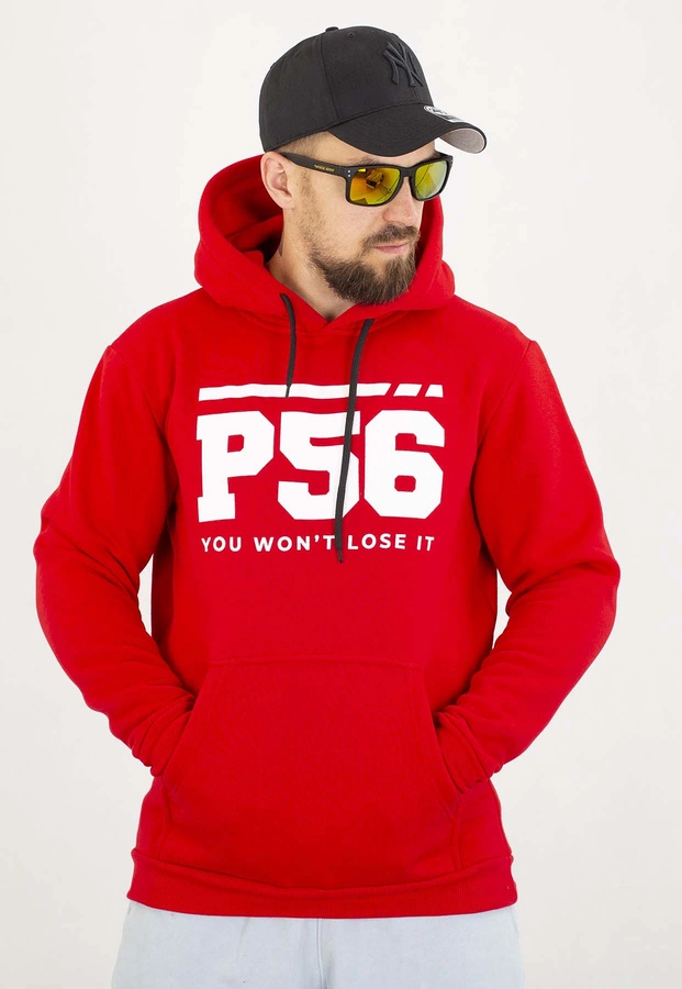 Bluza Dudek P56 Z Kapturem You Won't czerwona