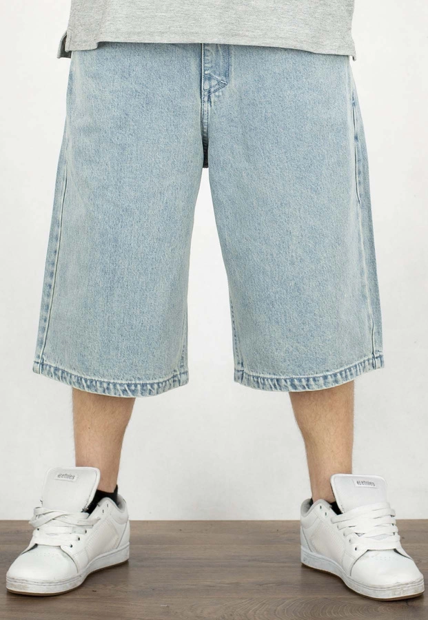 Spodenki Mass Jeans Slang Baggy Fit light blue