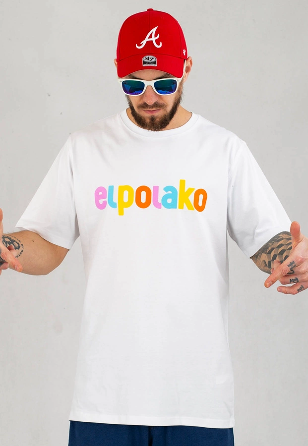 T-shirt El Polako Colors biały