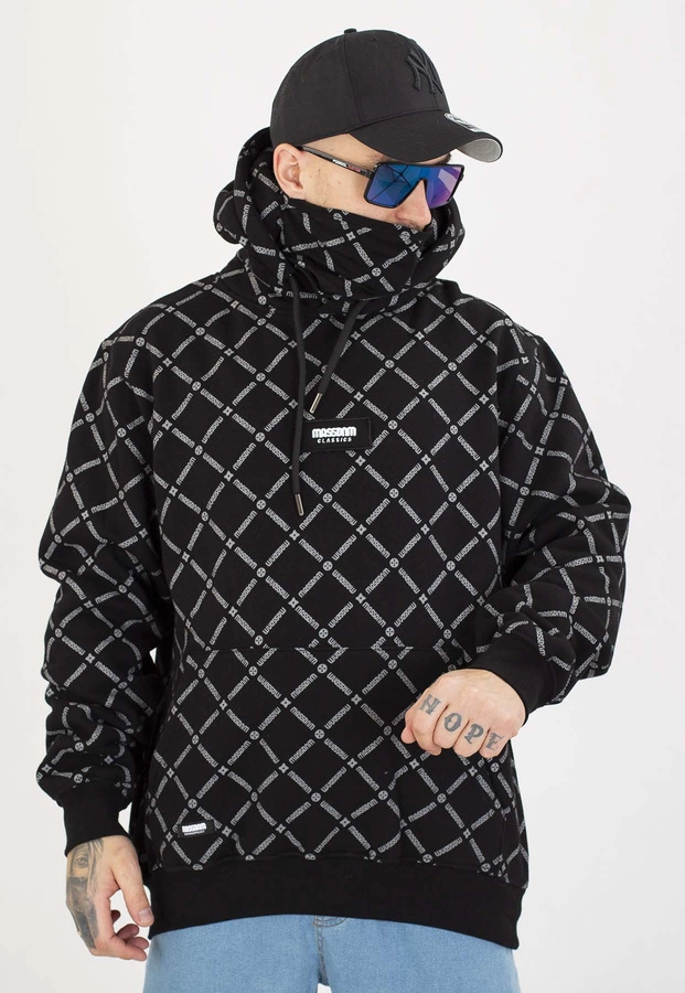 Bluza Mass Z Kapturem Monogram czarna
