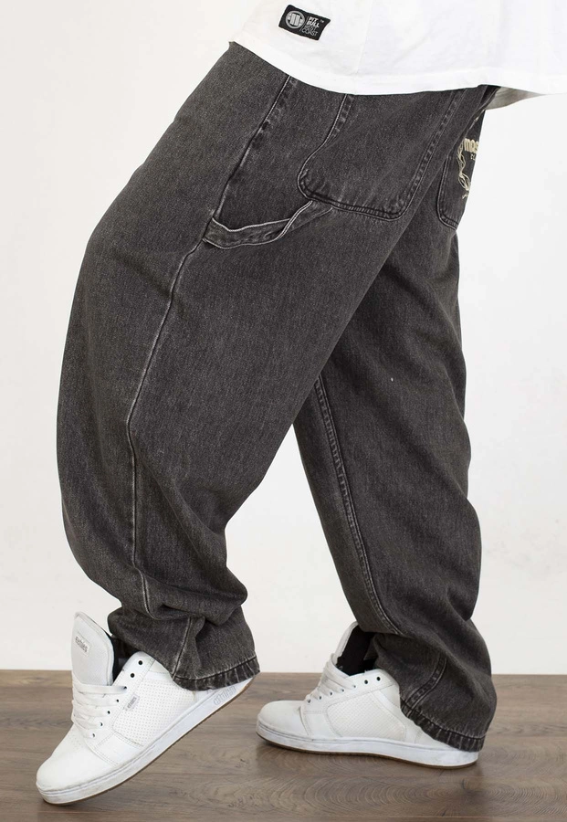 Spodnie Mass Jeans Extra Baggy Fit Crown black washed