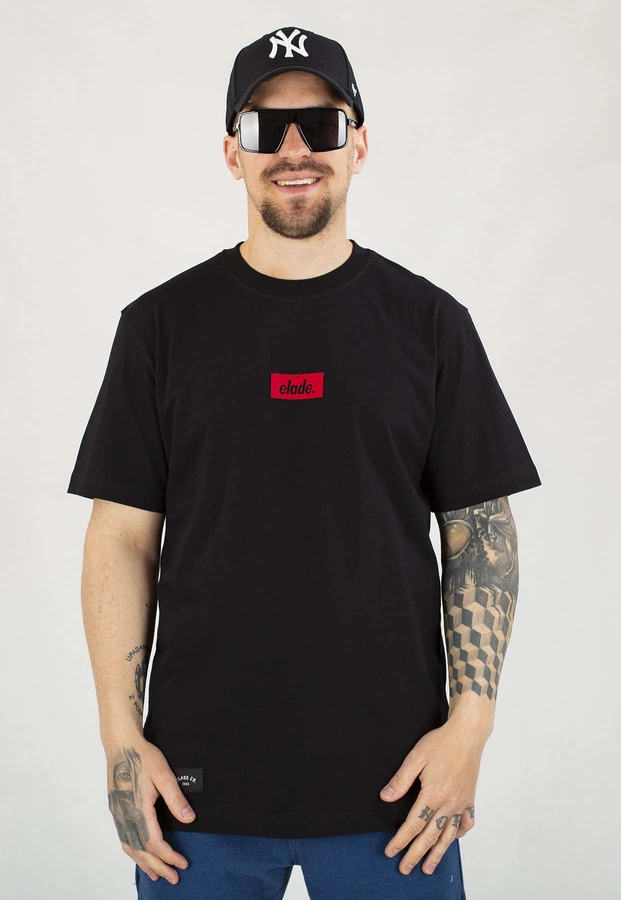 T-shirt Elade Box Logo 3D czarny