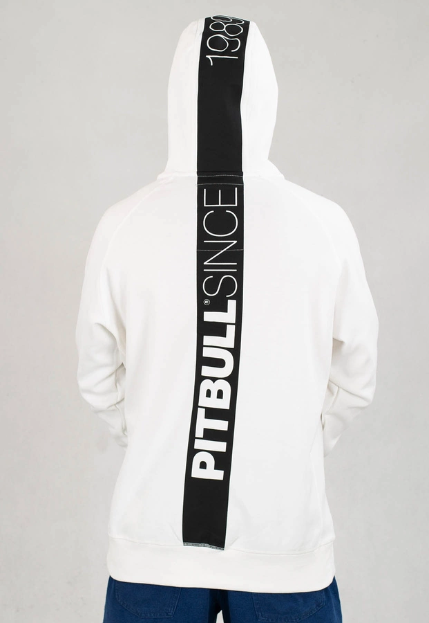 Bluza Pit Bull Hooded Zip Hermes biała