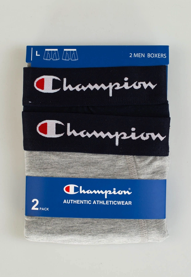 Bokserki Champion 2Pack U20002 granatowo szare