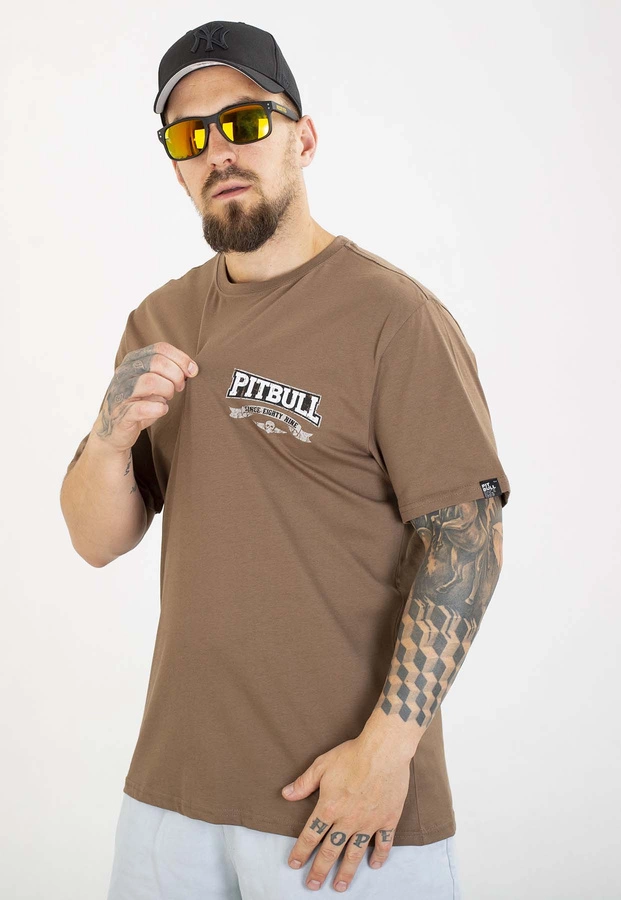 T-shirt Pit Bull Troublemaker 170 dark brown