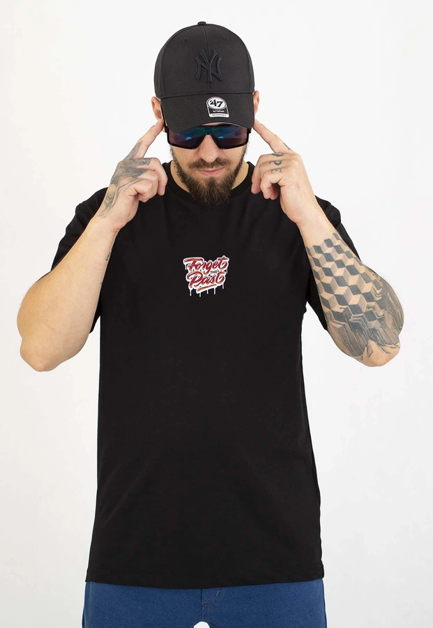 T-shirt Motive Forget Big Back Bordo White Logo czarny