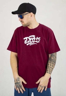 T-shirt Diil Gradient Tag Diil bordowy