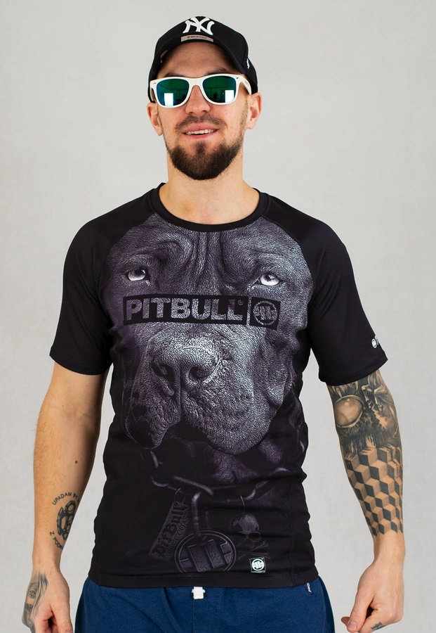 T-shirt Rash Guard Pit Bull Born In 1989 czarny