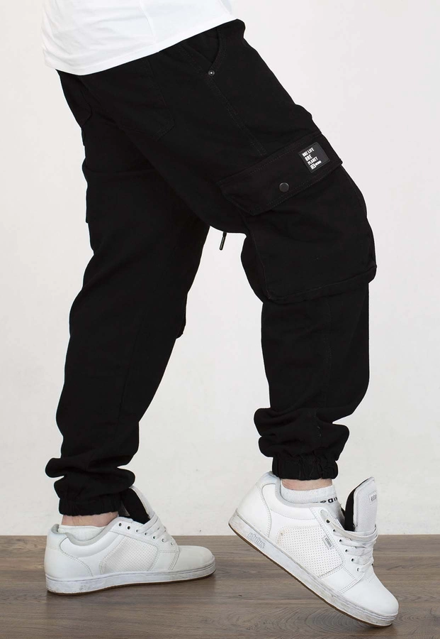Spodnie I8 Denim BOY55 Joggery Cargo black