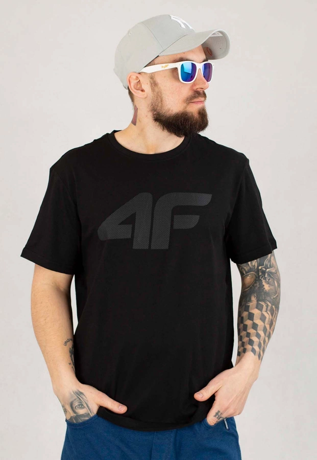 T-shirt 4F Regular M1155 czarny