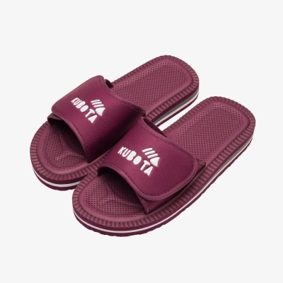 Klapki Kubota Rzep K0000-100-011-07-1 bordowe
