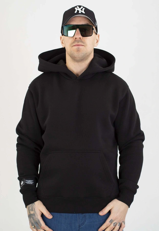 Bluza Alpha Industries Z Kapturem Label Backprint 258333 czarna