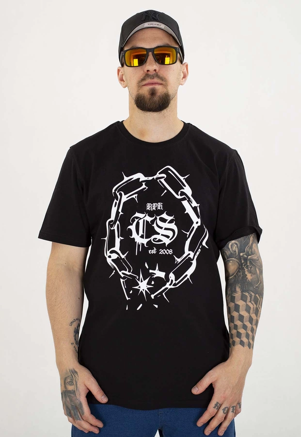 T-shirt Ciemna Strefa Łańcuch Gotyk czarny