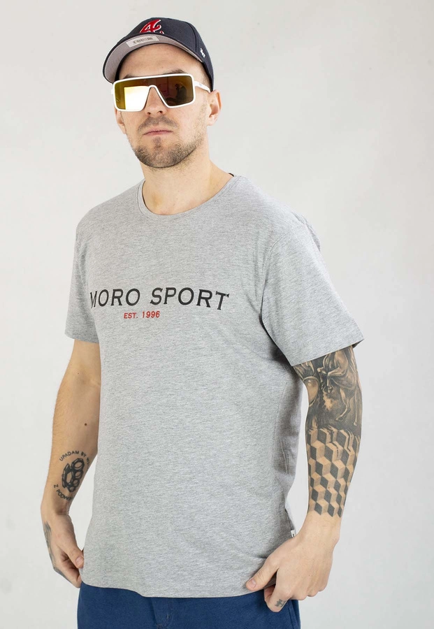 T-shirt Moro Sport Moro University grafitowy