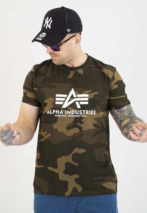 T-shirt Alpha Industries Basic 100501C oliwkowy camo