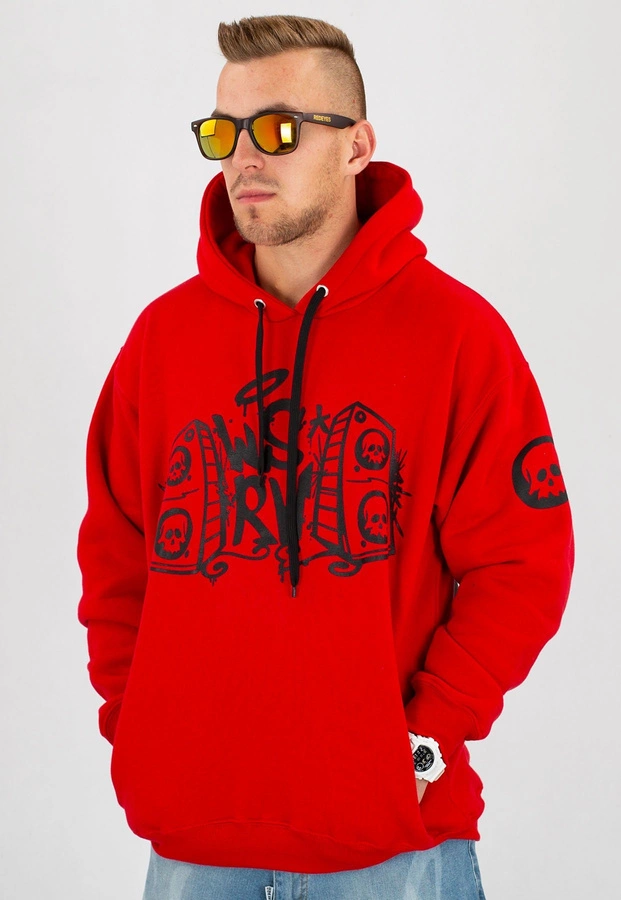 Bluza WSRH 08 czerwono czarna