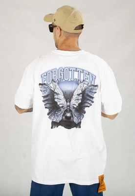 T-shirt Forgotten Faces Moth Mask biały