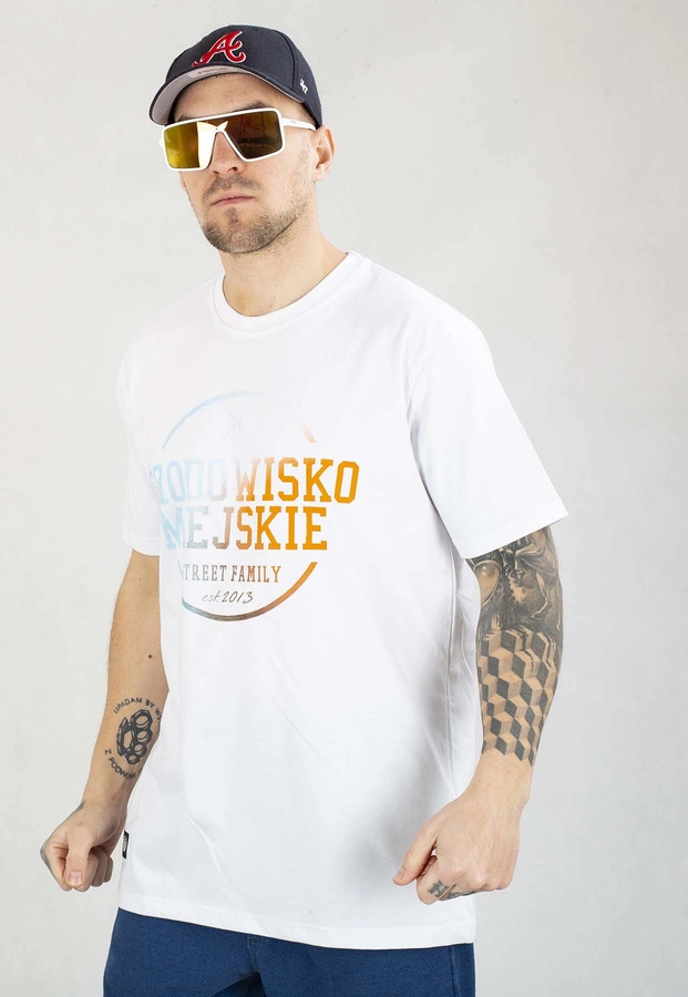 T-shirt Środowisko Miejskie Theme 2.0 biało niebieska