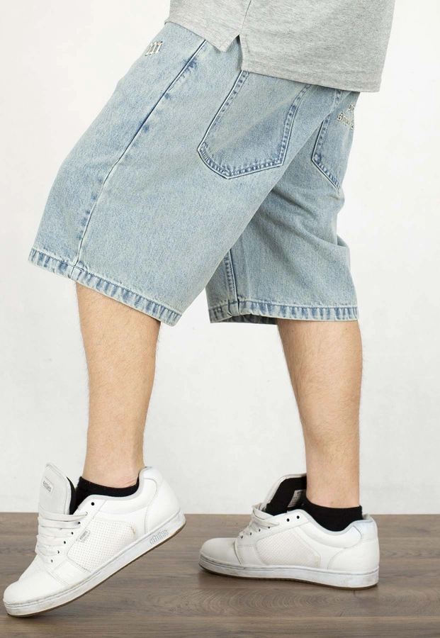 Spodenki Mass Jeans Bergen Loose Fit light blue