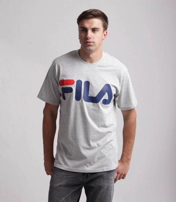 FILA-Classic Logo T-shirt Szary