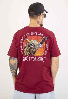 T-shirt Pit Bull Shot For Shot 170 burgundy