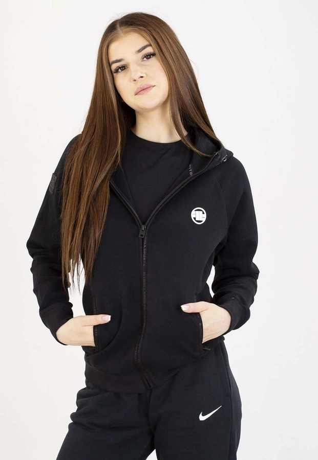 Bluza Pit Bull Z Kapturem Zip Fuchsia black
