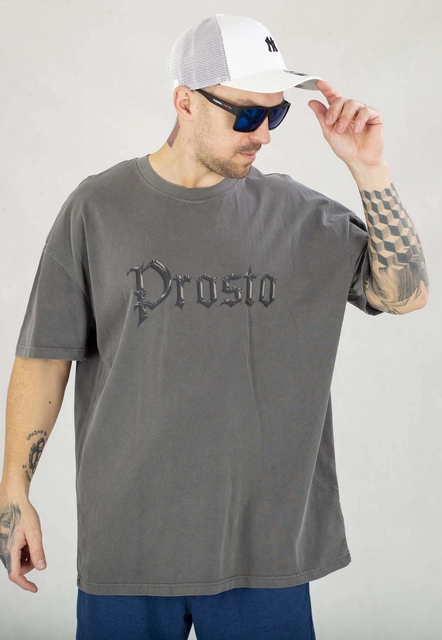 T-shirt Prosto Groud Washed czarny