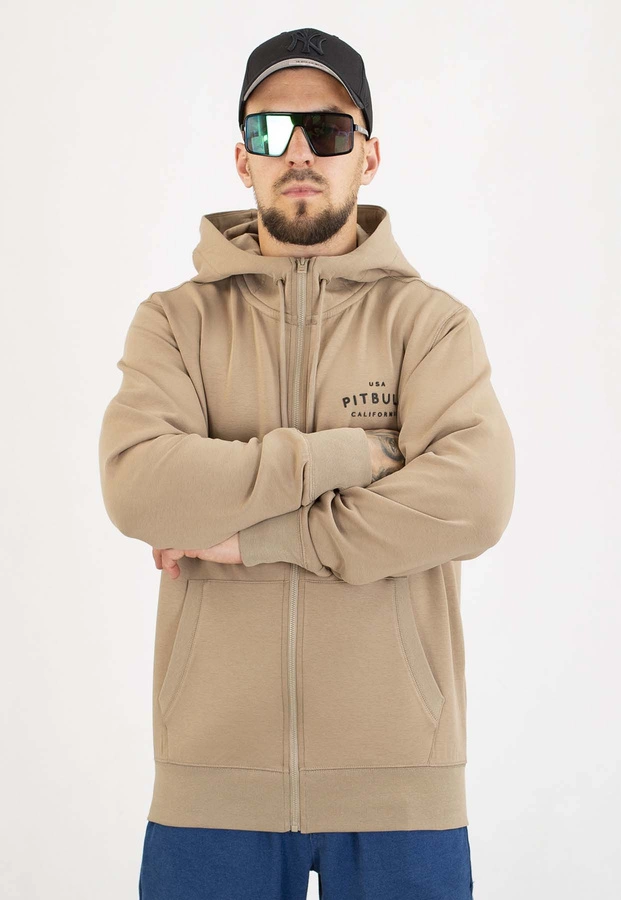 Bluza Pit Bull Z Kapturem ZIP Sampson pale sand