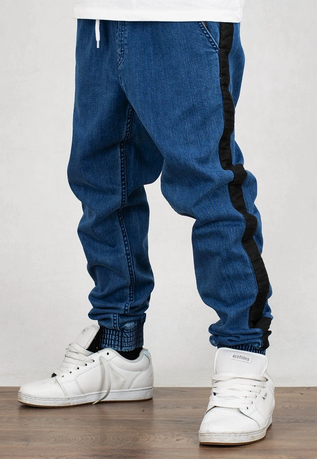 Spodnie SSG Jogger Jeans Czarny Lampas light