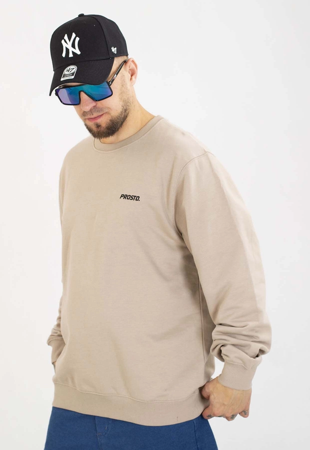Bluza Prosto Bez Kaptura Infinity Logo beżowa