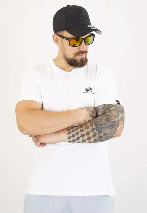 T-shirt Alpha Industries Back Print 128507 biały