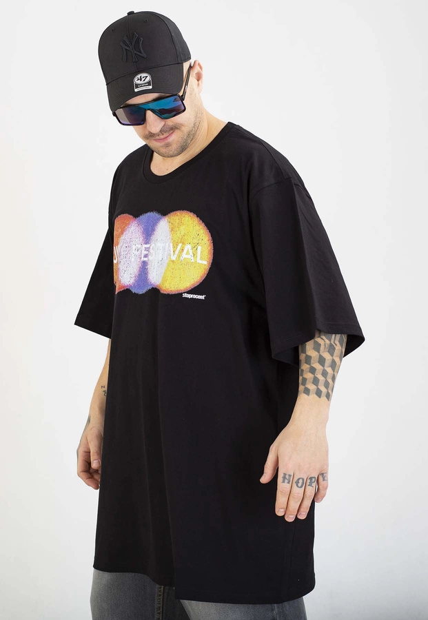 T-shirt Stoprocent Sunfestiwal czarny
