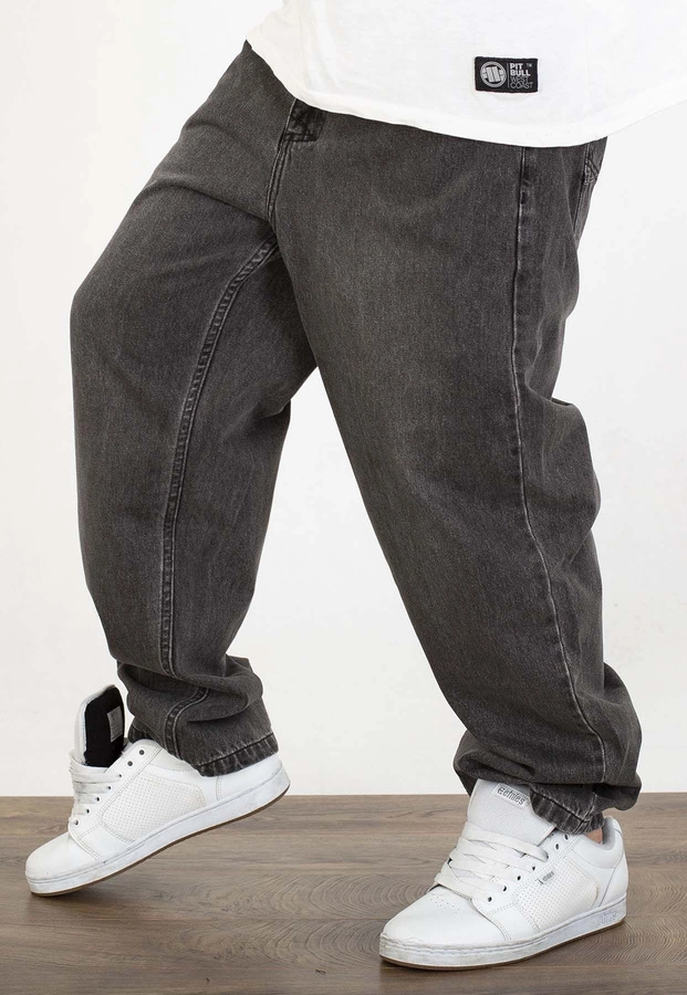 Spodnie Mass Jeans Baggy Fit Slang black washed