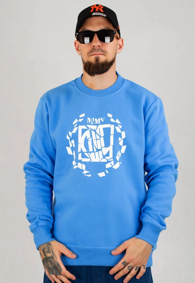 Bluza Diil Crewneck Laur Broken błękitna