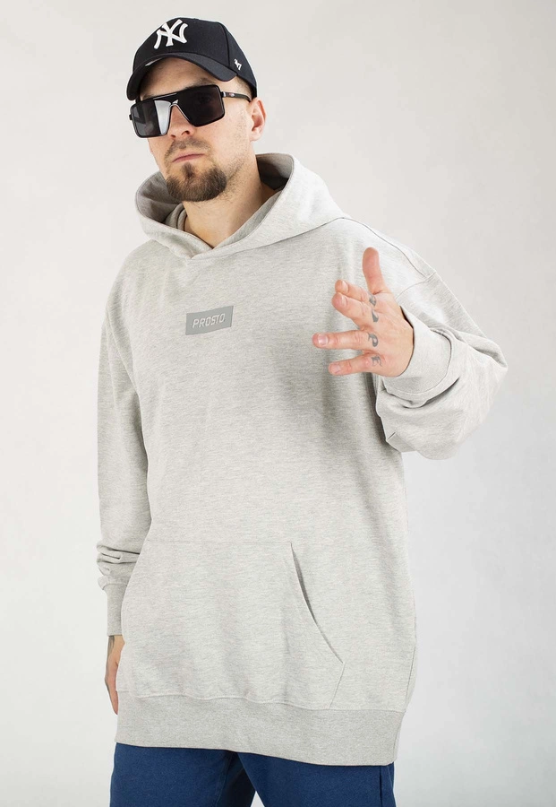Bluza Prosto Z kapturem Box szara