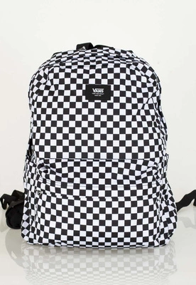 Plecak Vans Old Skool Check VN000H4XY28 biało czarny