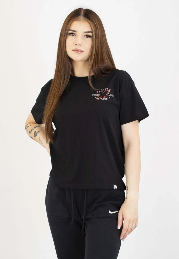 T-Shirt Pit Bull Oversize Heart 170 black